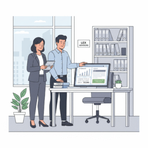 Lawyer using Smokeball software to generate client invoices