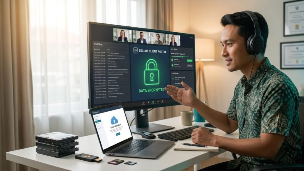 secure remote bookeeping
