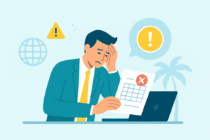 startup founder reviewing payroll reports with accountant for compliance