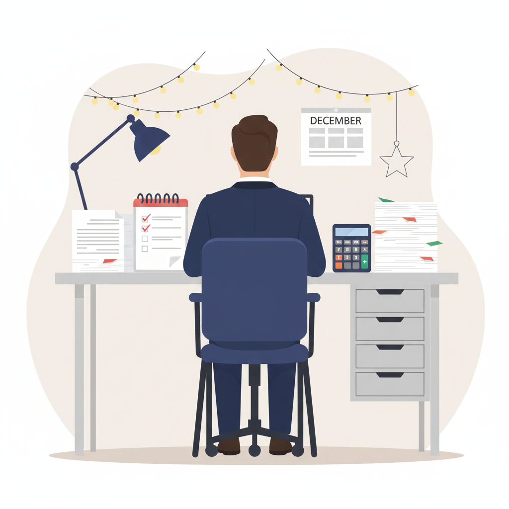 Year end financial checklist for businesses before the holiday season