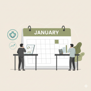January financial review showing true business financial health