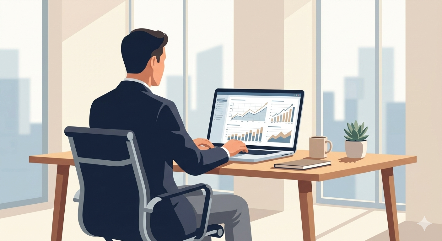 Business leader planning a resilient 2026 budget with financial forecasts